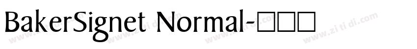 BakerSignet Normal字体转换